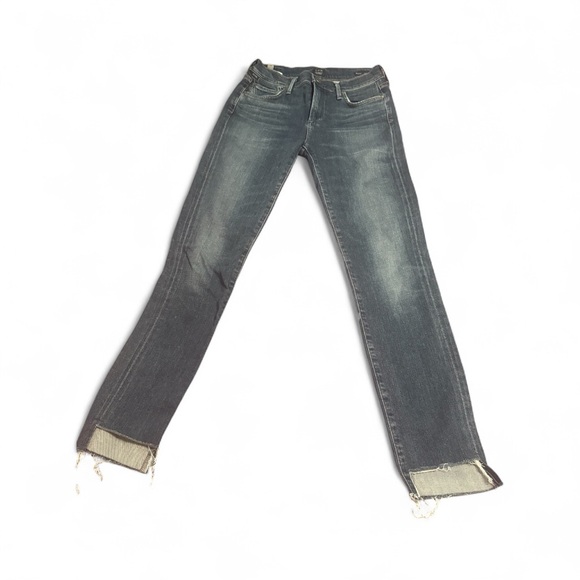 Citizens Of Humanity Dark Blue|Sz 27|Cutout Hem Front only|Skinny Jeans - Picture 1 of 4